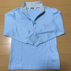 スキー用アンダーウェア　JOY FIELD 水色 ジップアップ 130