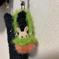 151)ミニチュアドールお出かけキラキラみかん服ケース／ハンドメイド