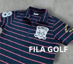FILA GOLF レディース ゴルフ ポロシャツ ネイビー