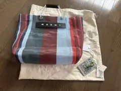 MARNI ストライプ トートバッグ