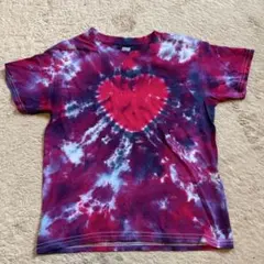 GILDAN タイダイ柄 ハートデザイン Tシャツ XSのサムネイル