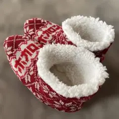 【美品】 ホカロン ルームシューズ 滑り止め付き