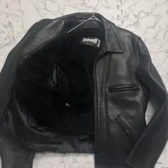 極美品/42インチ✨ショット シングルライダース ボアライナー レザー 680 Horn Works 本革 ハイネックシングルライダースジャケット