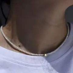 ホワイトスターネックレス】インポートzara jeanasis nikoand