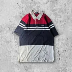【人気再熱】90sファーストダウンFIRST DOWNロゴ刺繍ラガーシャツ一点物のサムネイル