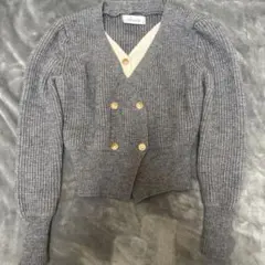 クロップドカーディガン、カジュアルトップス