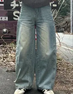 ウォッシュドカジュアルワイドパンツ RG0065 - ライトブルー /Ｌ