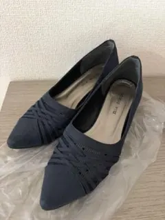 mie scarps パンプス ネイビー 23.5cmのサムネイル