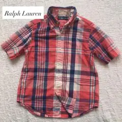 RALPH LAUREN ラルフローレン 半袖チェックシャツ　130