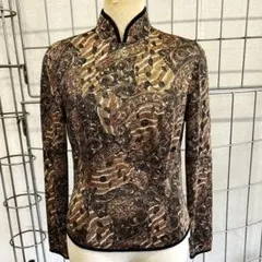 超超激レア新品タグつき❣️金糸入りレース ハイネック トップス