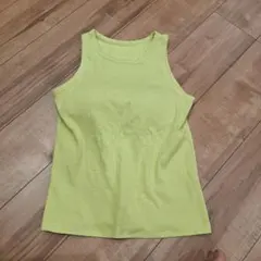 UNIQLO アメリカンスリーブ ブラタンクトップ L リブ カップ付き