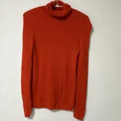 UNIQLO オレンジ リブニット M