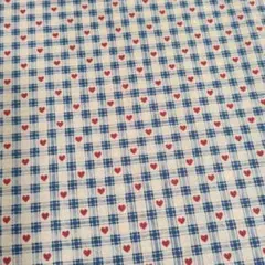 LUCIAN　カントリーハート　チェック　ヴィンテージ生地　紺✕赤　廃盤希少