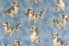 【ゆきちゃん限定】X2564-1 ダックス シルバーダップル デニム 生地 1m