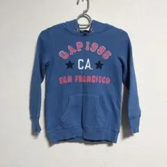 GAP kids 裏起毛 パーカー ブルー 130cm