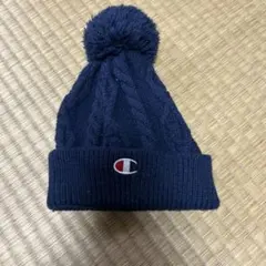 Champion ネイビー ニット帽 48cm