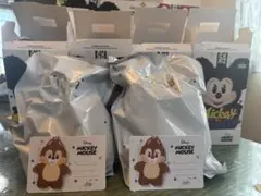 popmart mickey family チップ・デール ぬいぐるみペンダント