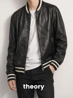 美品 春物 theory セオリー ラムナッパ レザー ジャケット 黒 42 2026年最新】theory レザー素材：羊革(シープスキン/ラムスキン