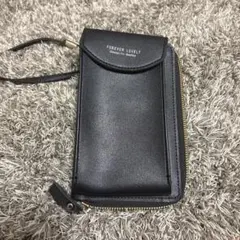 FOREVER LOVELY スマホショルダーバッグ ブラック