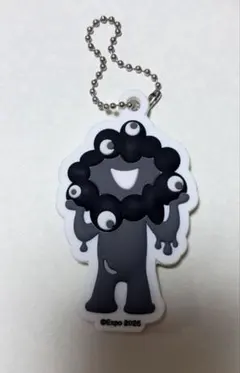 大阪関西万博 ミャクミャク 黒 モノクロ キーホルダー