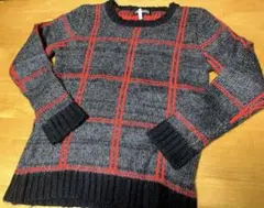 CECIL McBEE チェック ニット セーター