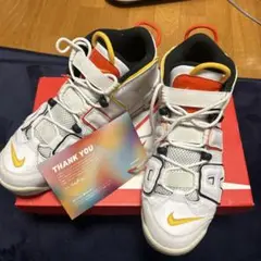 えみり　【美品】NIKE モアテン　RAYGUNS コラボ　20cm 楽天市場】NIKE AIR MORE UPTEMPO RAYGUNS white/university