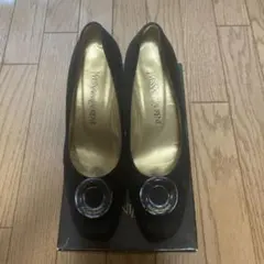 イブサンローラン　ブラックパンプス　24.5センチ