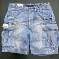 SASSAFRAS フォールリーフ スプレイヤー ショートパンツ L ブルー