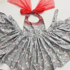 MARLMARLベビーエプロン 80-90cm フラミンゴ女の子スタイマール