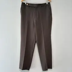 LES MUES ブラウン スラックス フロントボタン付き　スラックス　17 L