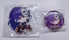 プロセカ セガラッキーくじ 朝比奈まふゆ アクリルスタンド 缶バッジ ２点セット