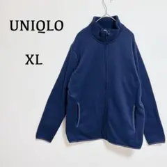ユニクロ♦︎フリース フルジップ ジャケット ネイビー（XL）紺色 大きいサイズ