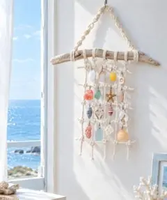 ✳流木と貝殻のウォールデコレーション •タペストリー 海のインテリア✳