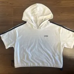 Lovetoxic ショート丈フード付きTシャツ SS（130）