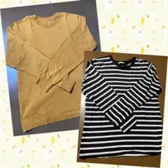 GUロングTシャツ 2枚セット