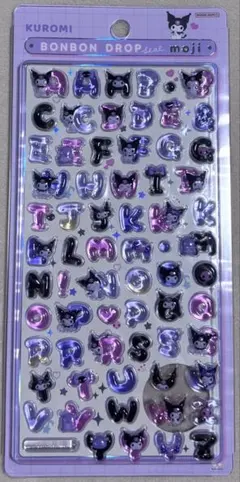 Kuromi ボンボンドロップ ステッカー