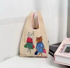 2026新しいminiボールアンドチェーン バッグ ミニ 猫 刺繍 トートバッグ