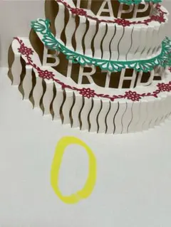 バースデーカード 立体ケーキデザイン