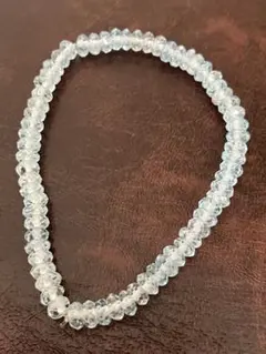 天然　ブルートパーズ　ブレスレット　鑑別書付き