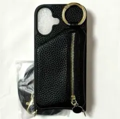 【値下げ不可】未使用品 iPhone16 ケース カバー 背面 収納 ポーチ付き