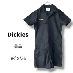 美品　Dickies ディッキーズ 半袖 つなぎ ショート丈 ブラック Mのサムネイル