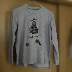 グレー　チュニック　トレーナー