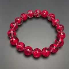 龍の彫刻　水晶　ブレスレット　12mm 18粒