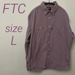 FTC パープル チェック柄 長袖シャツのサムネイル