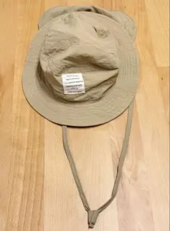日よけ付き ハット ベージュ 50cm キッズ