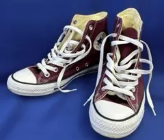 CONVERSE バーガンディ ハイカットスニーカー