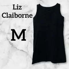✨️️海外古着✨️Liz Claiborne【Ｍ】黒 ノースリーブ ワンピース