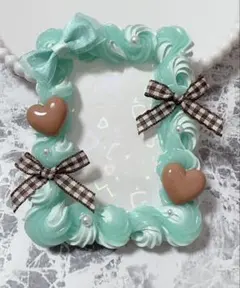 ホイップデコ硬質トレカケースB8ミントグリーン チョコミント風TC-207