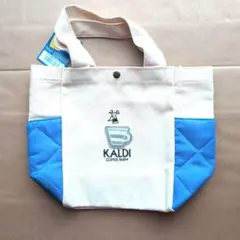 KALDI COFFEE FARM カルディトートバッグ アイボリー/ブルーのサムネイル