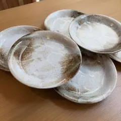 唐津焼　絵唐津『井上東也』作　五客揃い皿 唐津焼 絵唐津『井上東也』作 五客揃い皿 - メルカリ